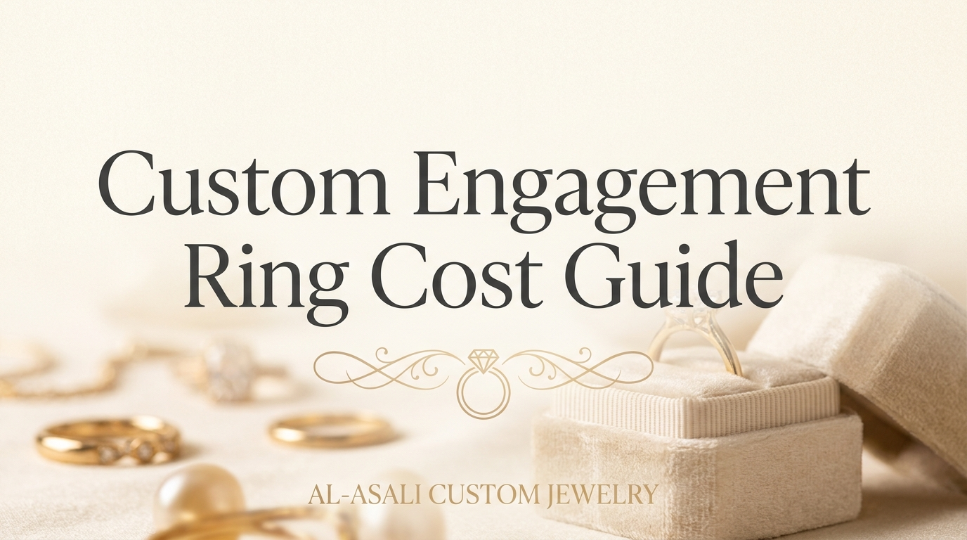 Custom engagement ring cost guide Toronto 2026 — what affects price: style, metal, diamond origin, and carat weight, Al-Asali Custom Jewelry